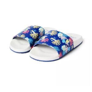 Janie and Jack Coral Fish Pool Slide in Fleet Blue Coral Fish Size 5